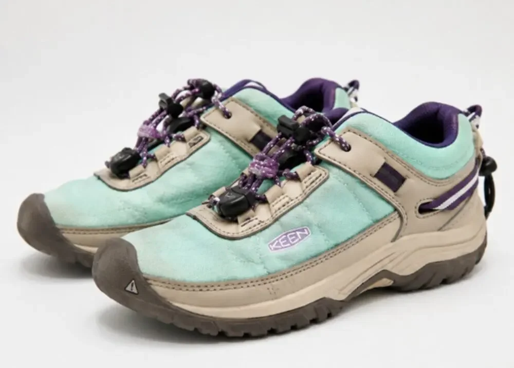 KEEN Targhee Sport Vent Kids Hiking Shoes – Waterfall/Vapor – Youth Size 1